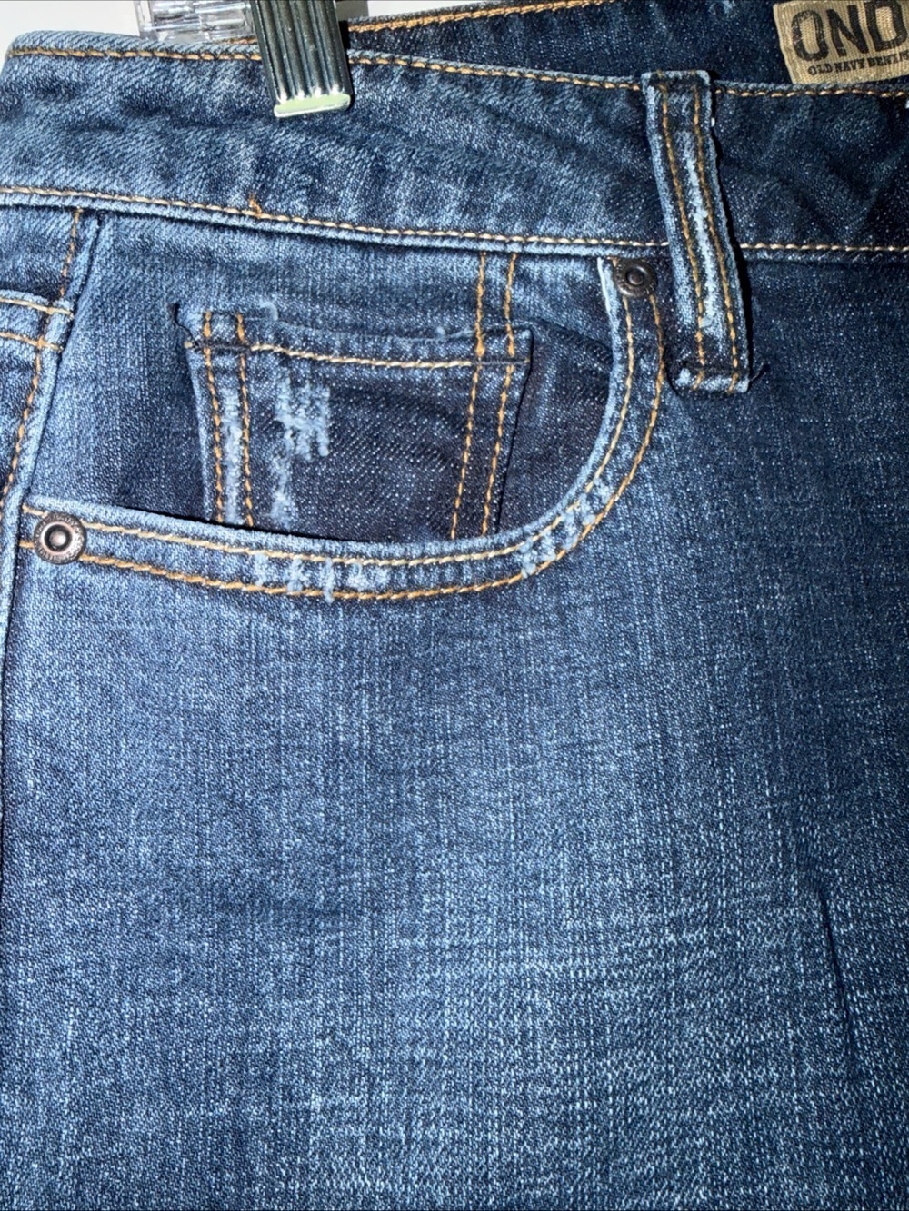 Old Navy Dark Blue Flare Jeans - Picture 6 of 6